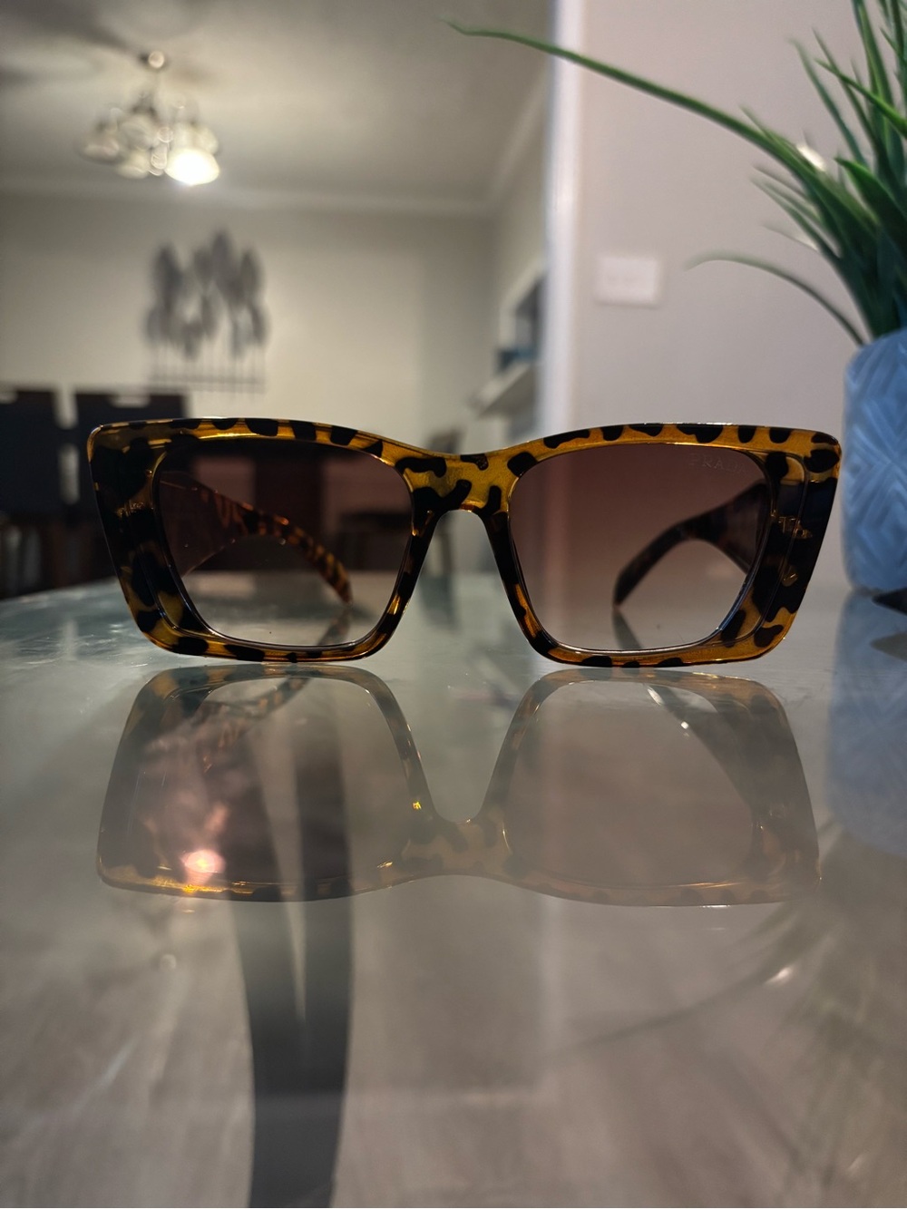 Prada Women's Tortoiseshell Sunglasses with Brown Gradient Lenses